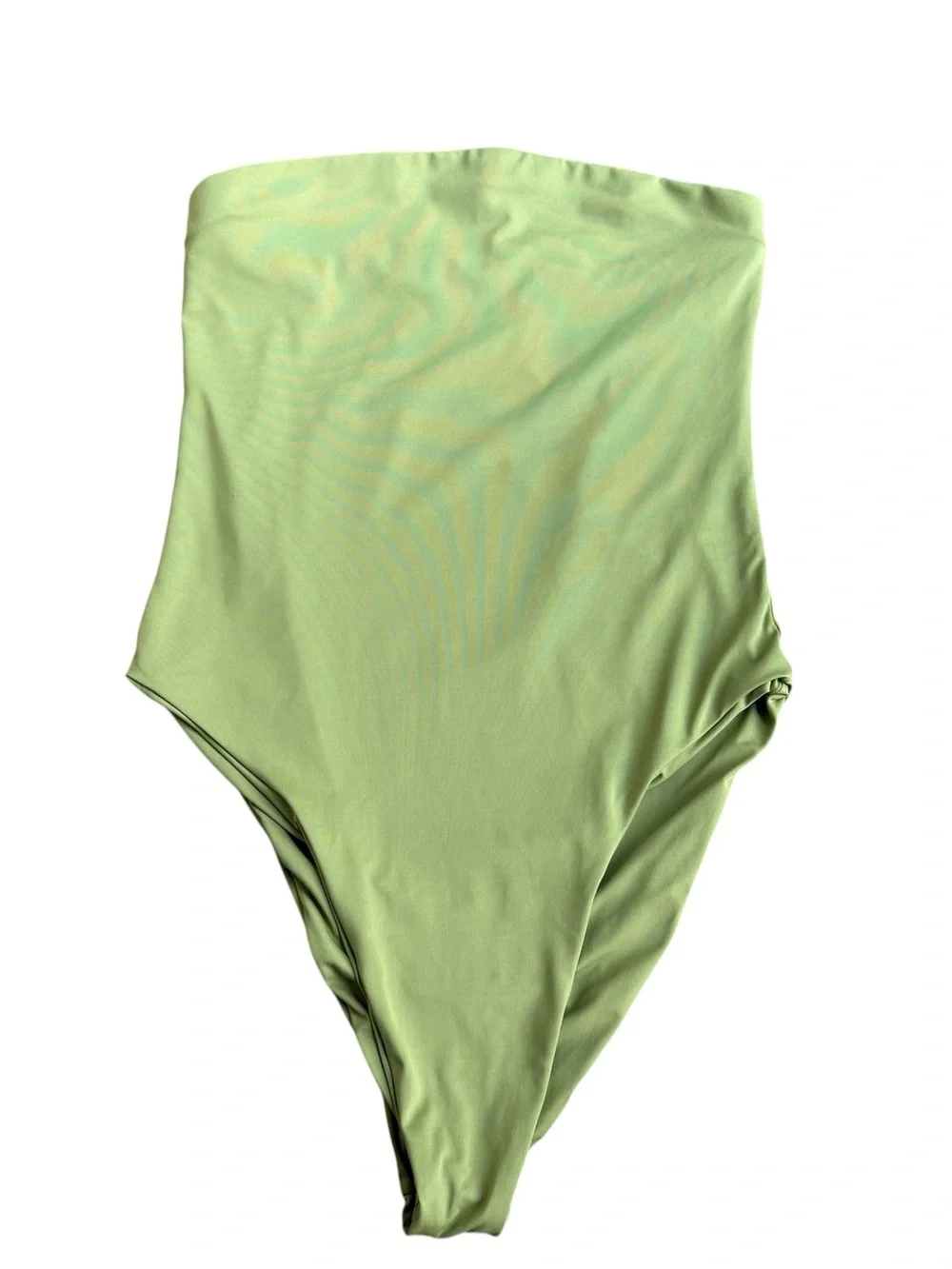 Free People x Toast signature tube one piece swimsuit size large light green